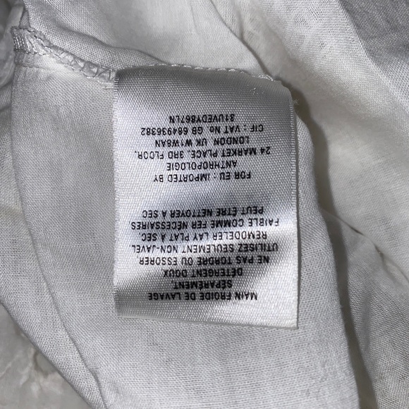 ‼️SALE‼️Anthropologie Leifnotes Mallorca White Eyelet Dress - Picture 12 of 14